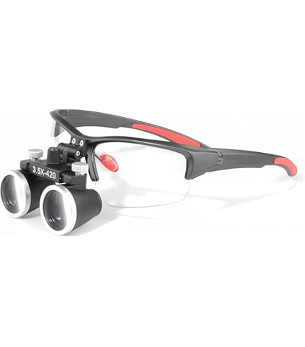 Amazon.co.jp: デンタルサージカルルーペ 3.5X 作動距離 360-460mm